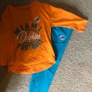 Miami Dolphins girls outfit